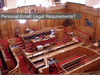 Personal Email: Legal Requirements?
most uncool
 