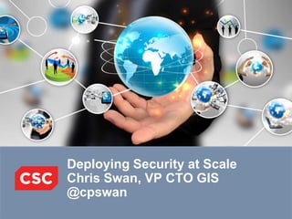 Deploying Security at Scale
Chris Swan, VP CTO GIS
@cpswan
 
