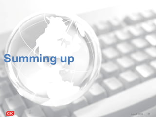 27June 9, 2016 27June 9, 2016
Summing up
 