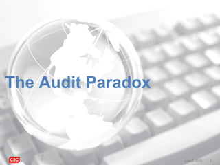 5June 9, 2016 5June 9, 2016
The Audit Paradox
 