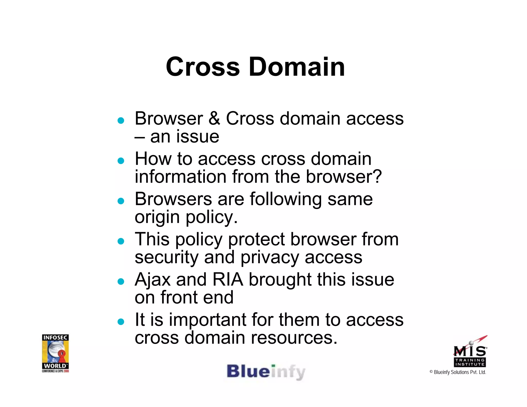 [Infosecworld 08 Orlando] CSRF: The Biggest Little Vulnerability on the Web 