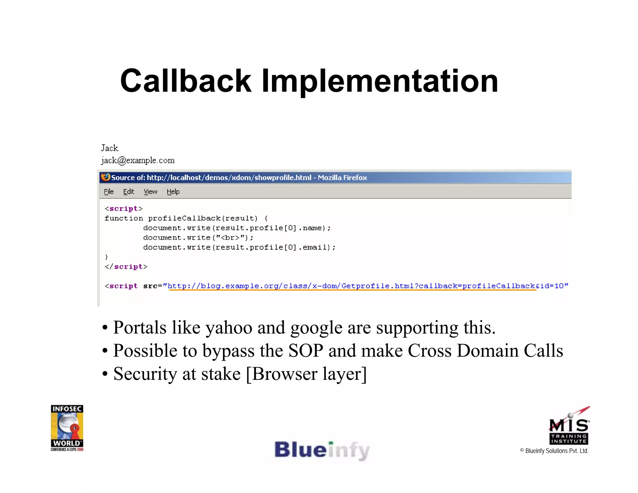 [Infosecworld 08 Orlando] CSRF: The Biggest Little Vulnerability on the Web 