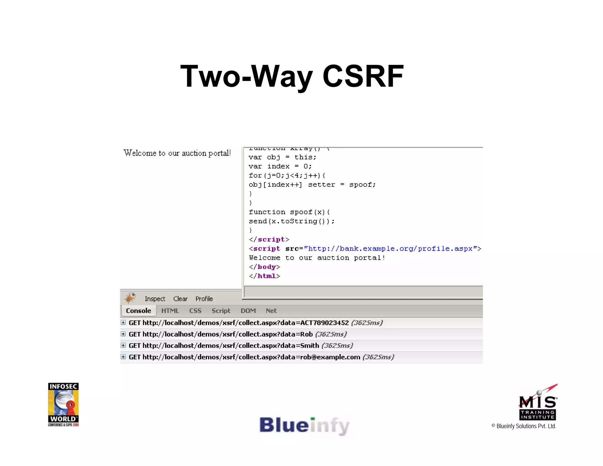 [Infosecworld 08 Orlando] CSRF: The Biggest Little Vulnerability on the Web 