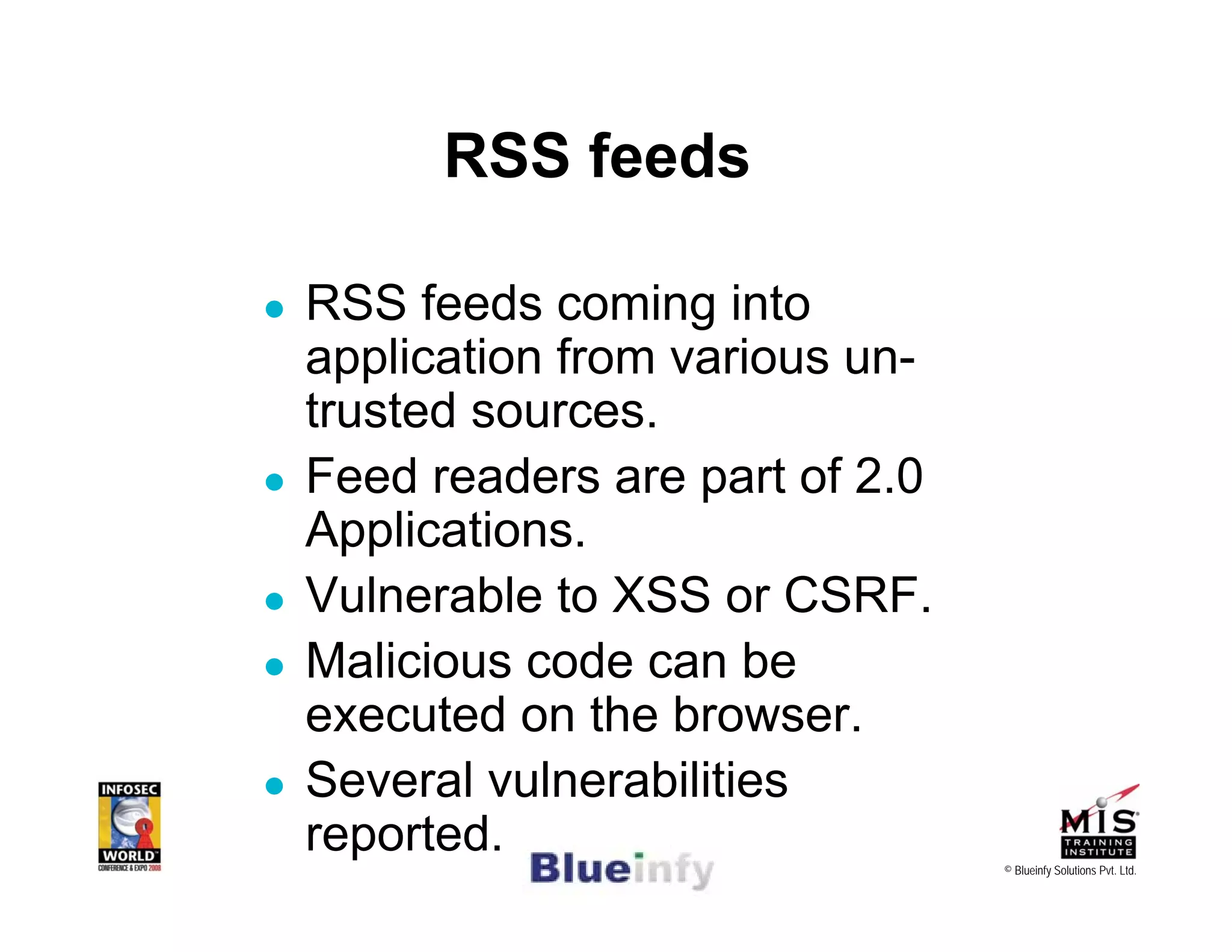 [Infosecworld 08 Orlando] CSRF: The Biggest Little Vulnerability on the Web 