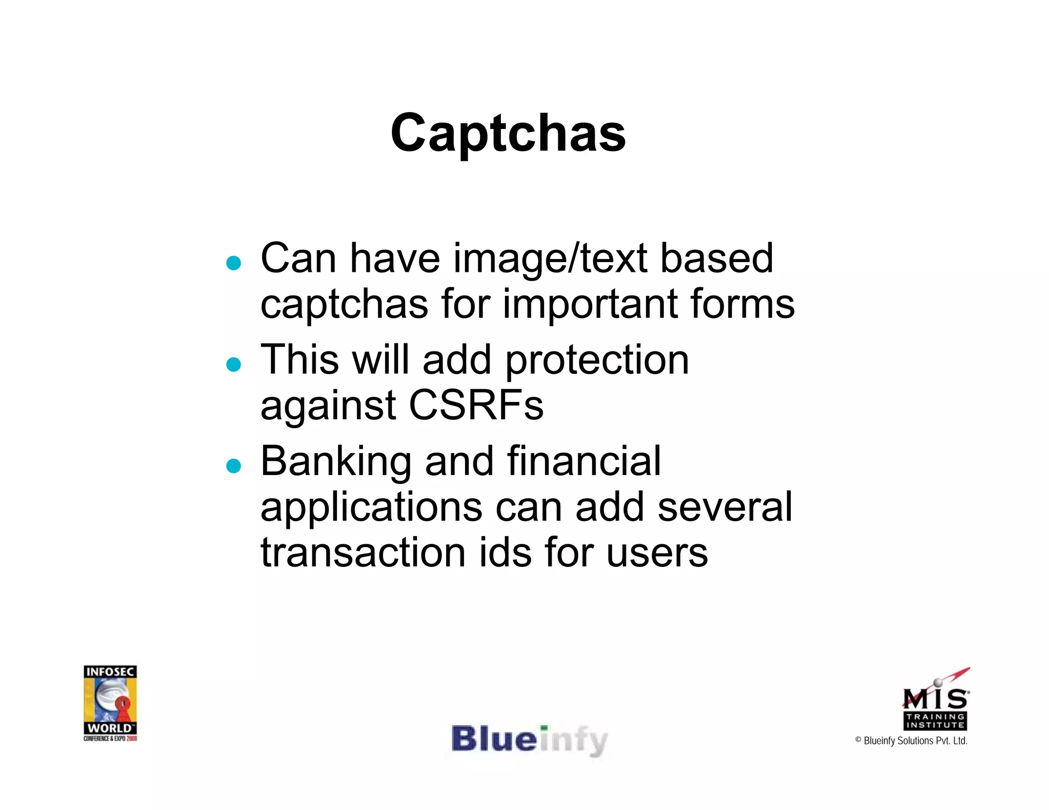 [Infosecworld 08 Orlando] CSRF: The Biggest Little Vulnerability on the Web 