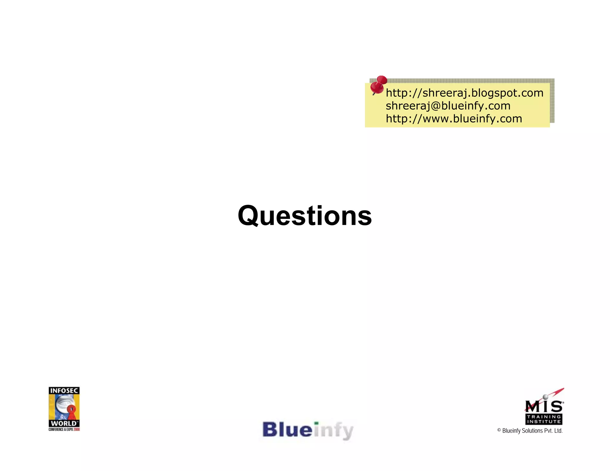 [Infosecworld 08 Orlando] CSRF: The Biggest Little Vulnerability on the Web 