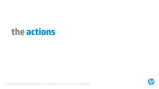 © Copyright 2014 Hewlett-Packard Development Company, L.P. The information contained herein is subject to change without notice.
theactions
 
