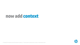© Copyright 2014 Hewlett-Packard Development Company, L.P. The information contained herein is subject to change without notice.
nowaddcontext
 