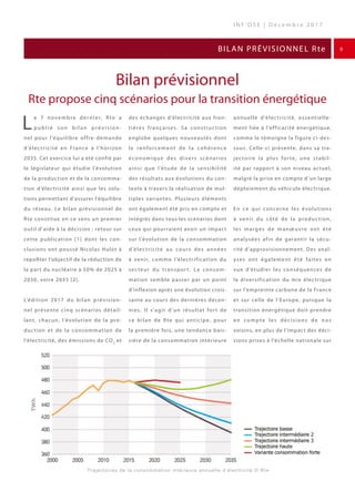 Bilan prévisionnel
Rte propose cinq scénarios pour la transition énergétique
Le 7 novembre dernier, R te a
p u b l i é s o...