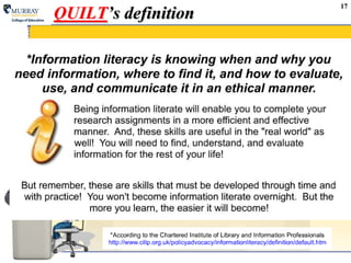 QUILT’s definition17