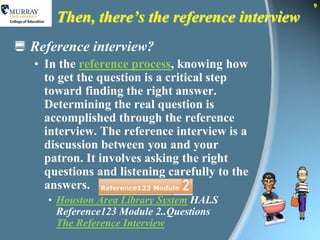What Are Information Services? Defining Reference Service in School ...