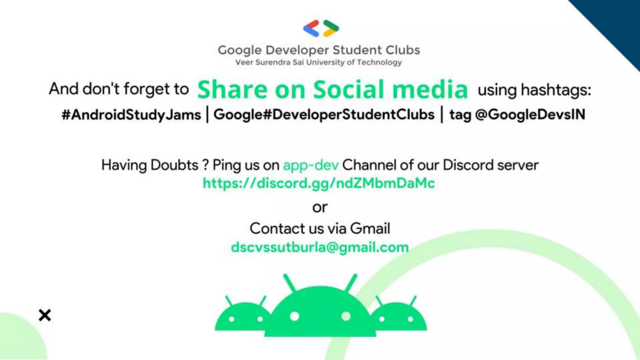 Android Study Jam - Info Session