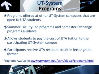 UTA Study Abroad Info Session