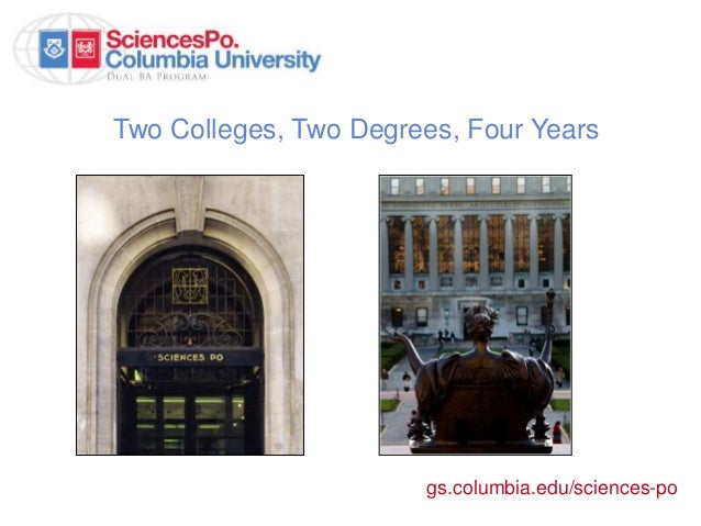 Dual Ba Program Between Columbia University And Sciences Po