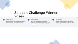 Solution Challenge Winner
Prizes
 