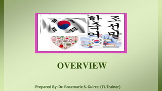 Prepared By: Dr. Rosemarie S. Guirre (FL Trainer)
 