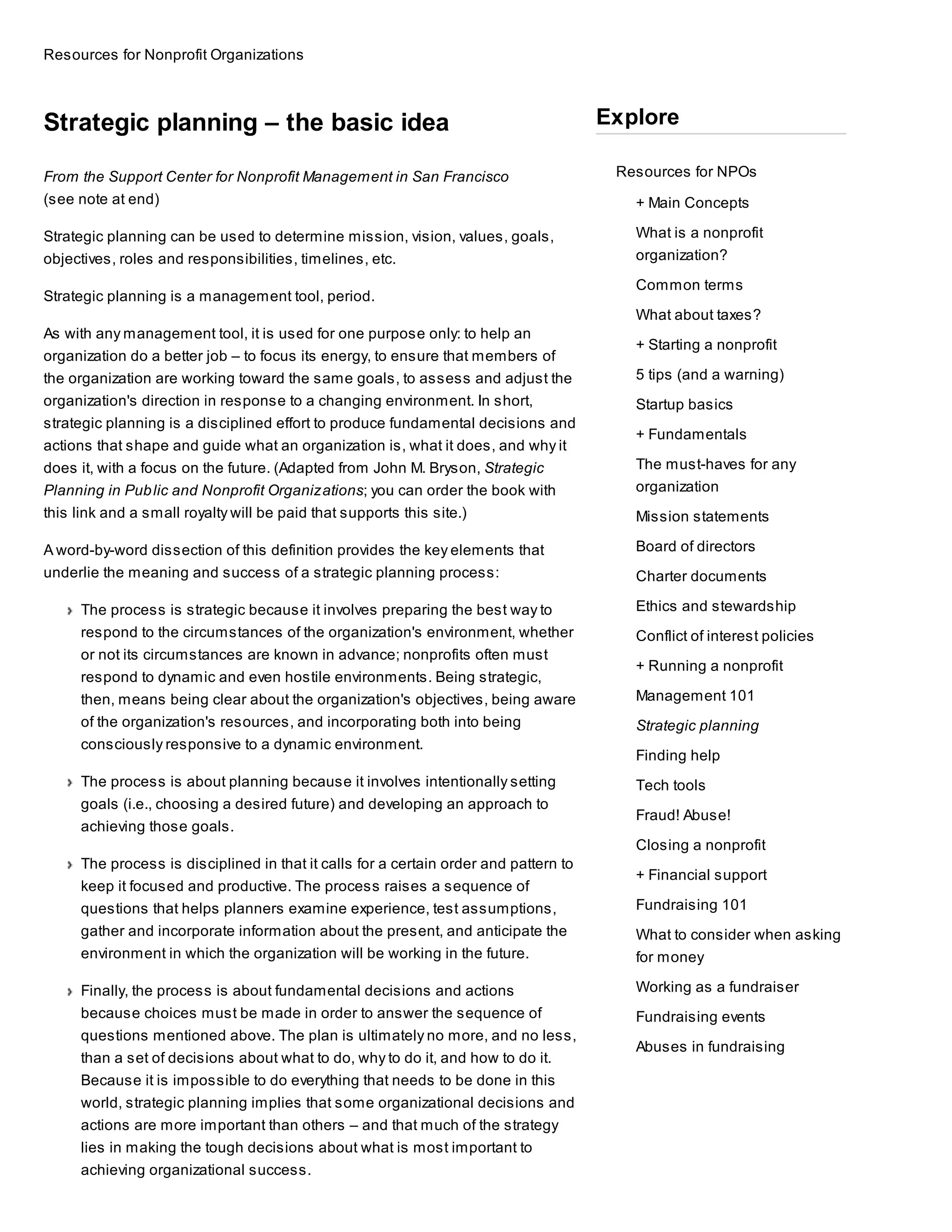 Idea List.pdf Info strategic planning – the basic idea idealist | PDF