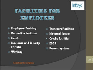 23
Selecting the employs.