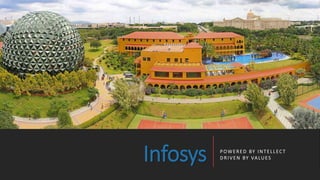 Infosys POWERED BY INTELLECT
DRIVEN BY VALUES
 