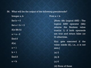 Comprehensive Pseudocode Challenges and Programming Concepts for ...