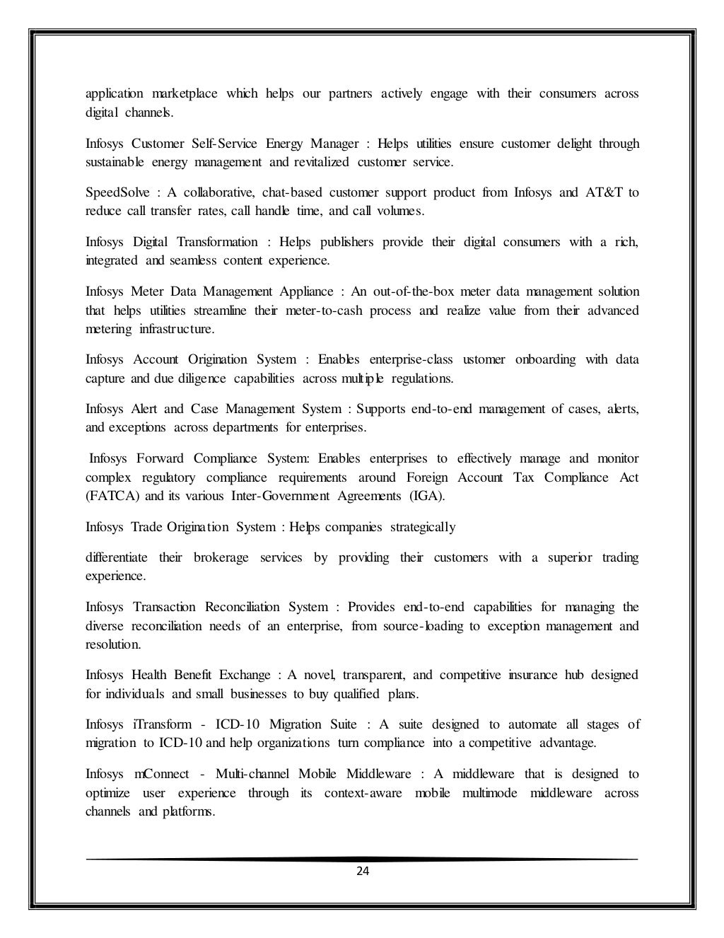 Infosys annual report