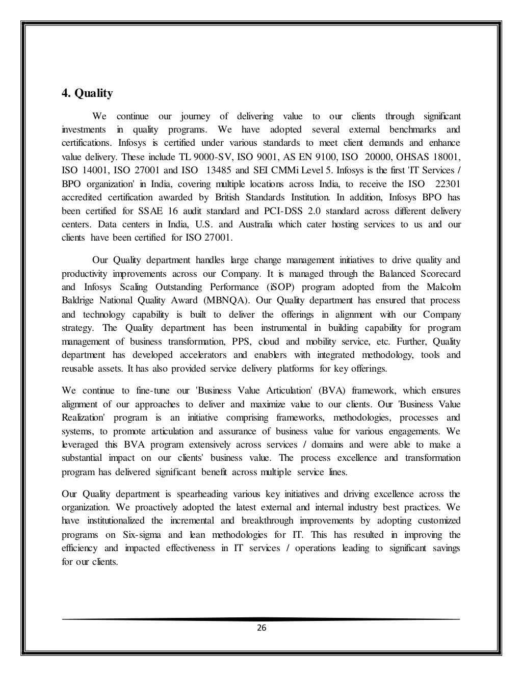 Infosys annual report