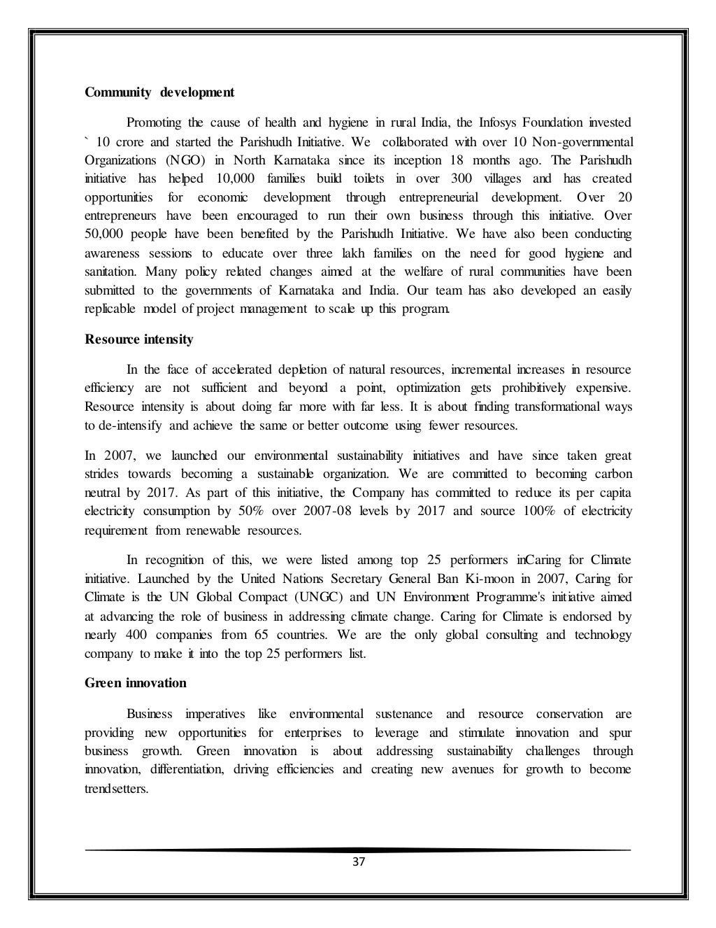 Infosys annual report