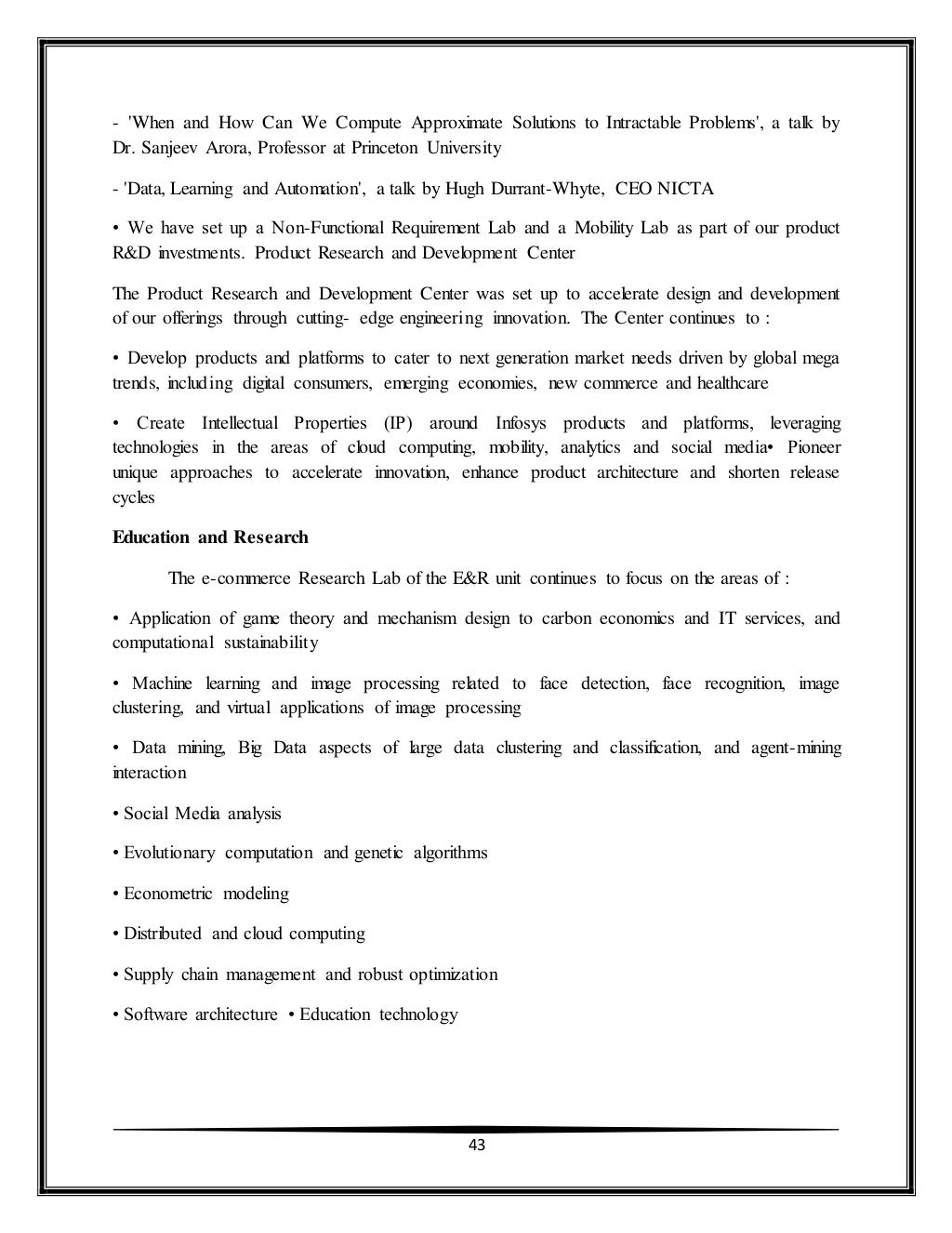 Infosys annual report