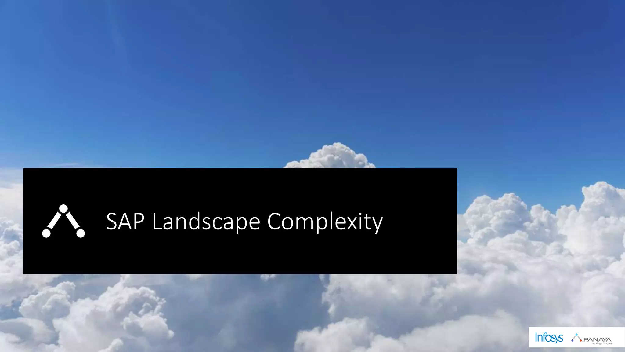 © Panaya | An Infosys Company
SAP Landscape Complexity
 