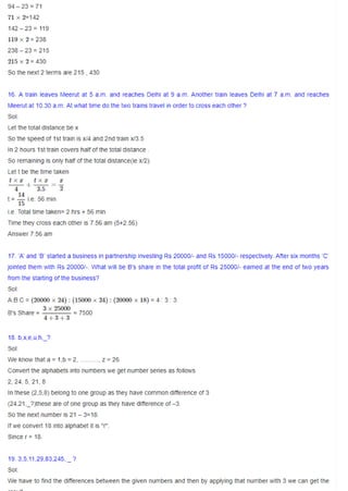 Infosys papers Aptitude Preparation | PDF