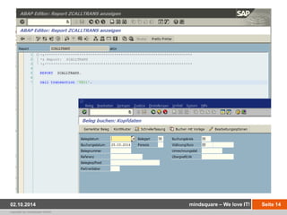 02.10.2014 mindsquare – We love IT! Seite 14 
copyright by mindsquare GmbH 
Fehlende oder fehlerhafte Berechtigungsprüfung 
 