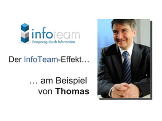 Der InfoTeam-Effekt…

     … am Beispiel
      von Thomas
 