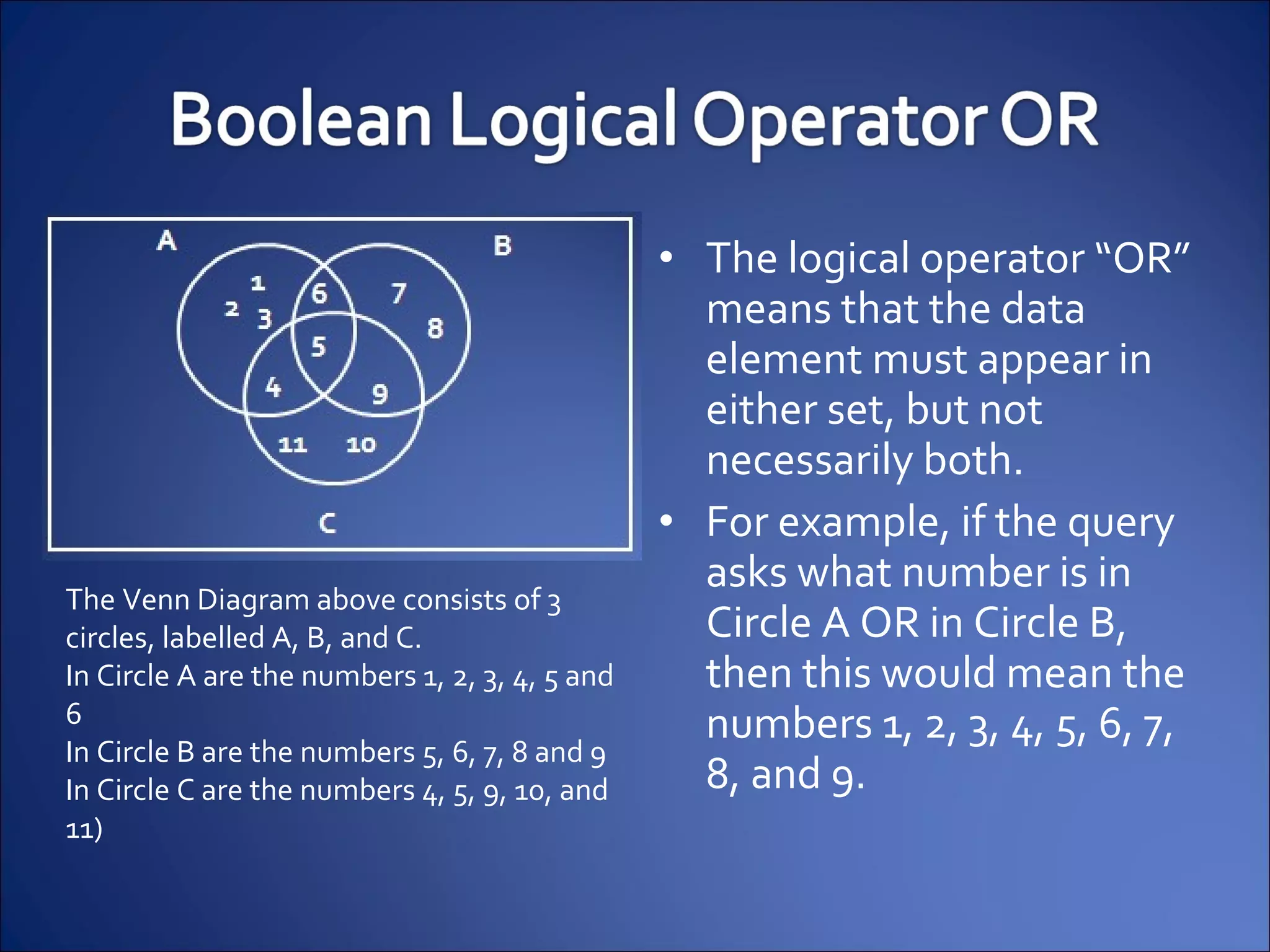 Infote boolean logic review | PPT