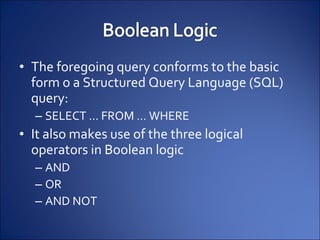 Infote boolean logic review | PPT