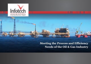 Meeting the Process and Efficiency
Needs of the Oil & Gas Industry
 
