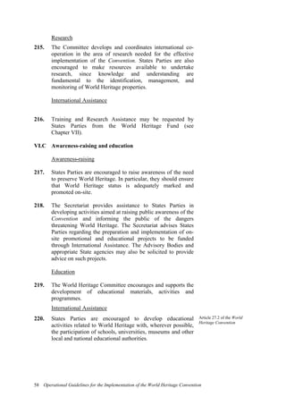 Operational Guidelines for the Implementation of the World Heritage ...