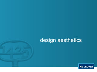 design aesthetics
 