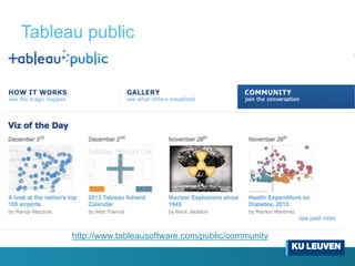 Tableau public
http://www.tableausoftware.com/public/community
 