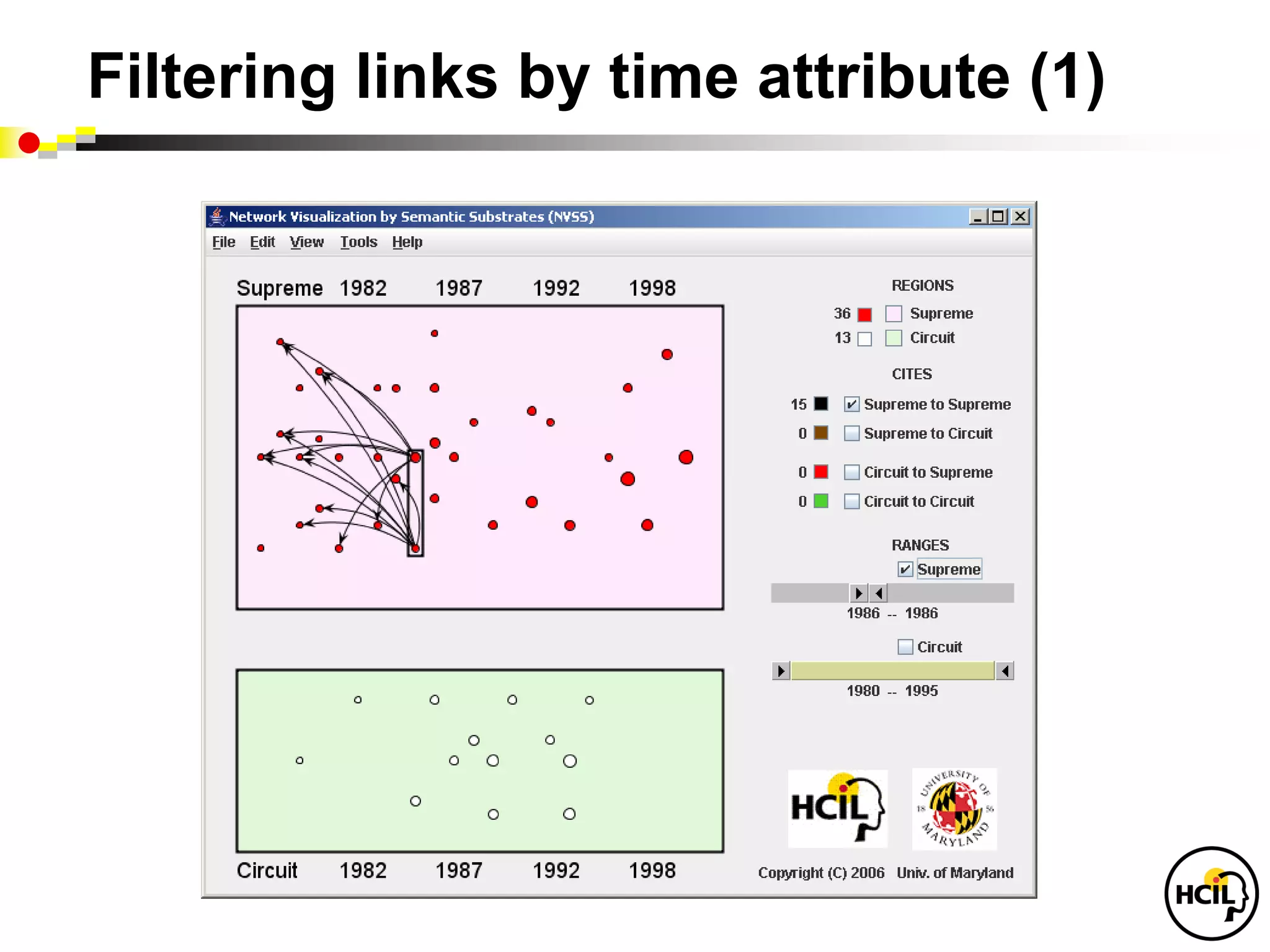 Filtering links by time attribute (1)
 