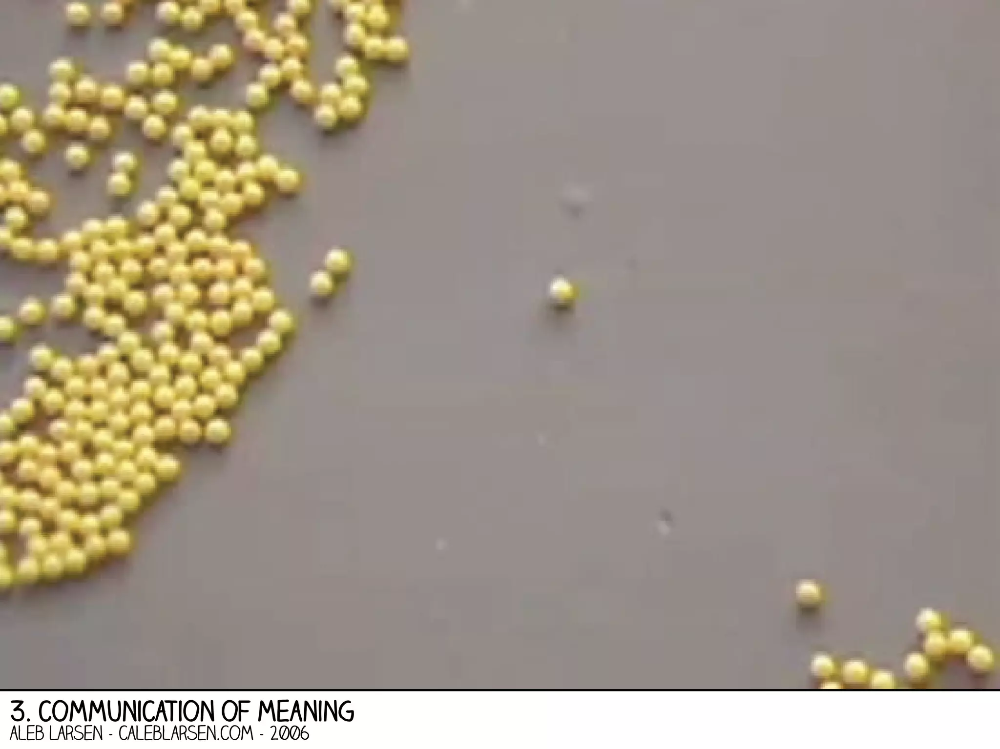 3. communication of meaning
aleb Larsen - caleblarsen.com - 2006

 