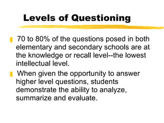 =Info Wait Time And Questioning | PPT
