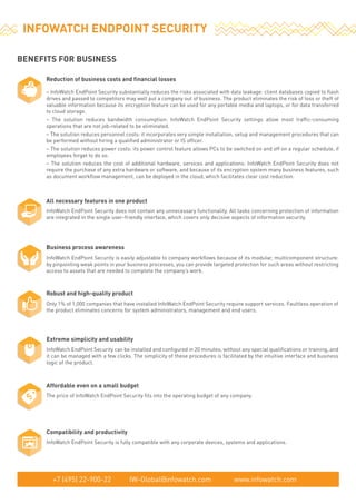 Infowatch endpoint security | PDF
