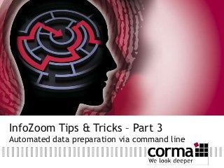 InfoZoom Tips & Tricks – Part 3
Automated data preparation via command line

 