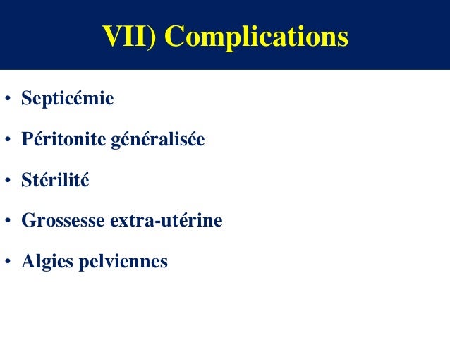 Infections pelviennes