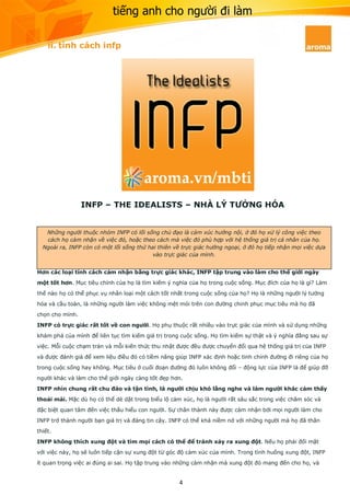 Kết quả trắc nghiệm MBTI của tớ: INFP – The idealists | PDF