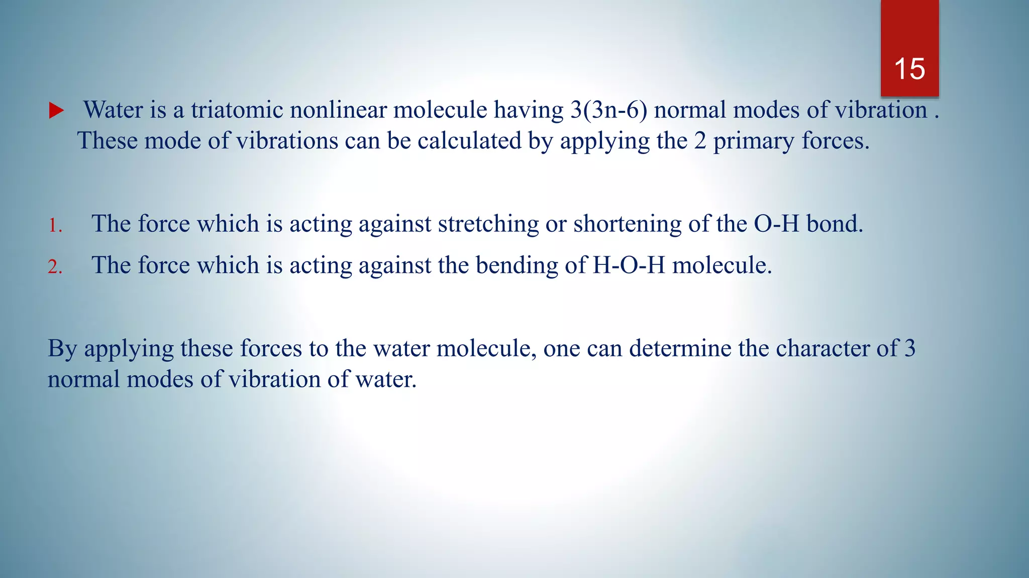 IR Spectroscopy, theory, modes of vibration and sample handling. by