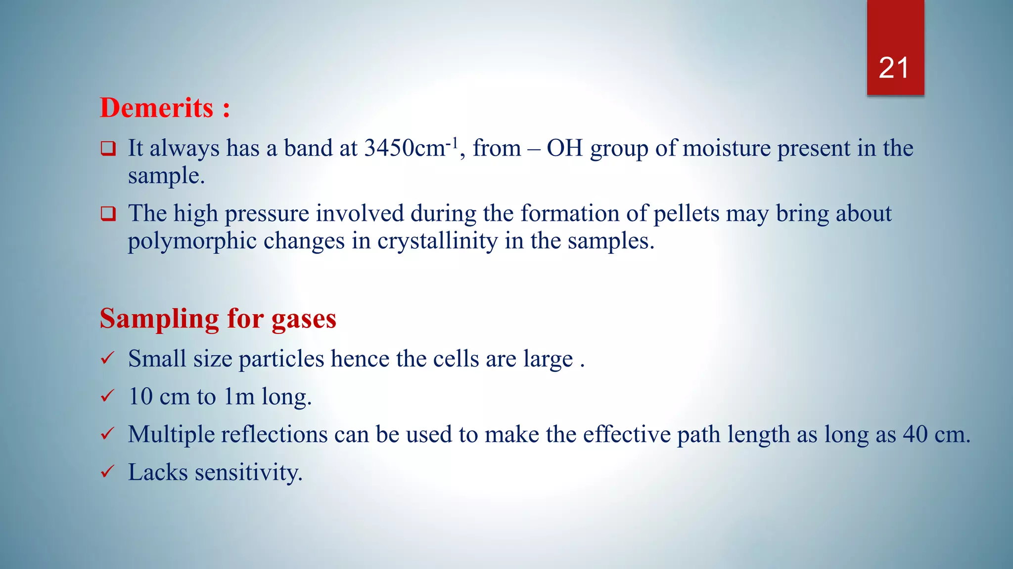 IR Spectroscopy, theory, modes of vibration and sample handling. by