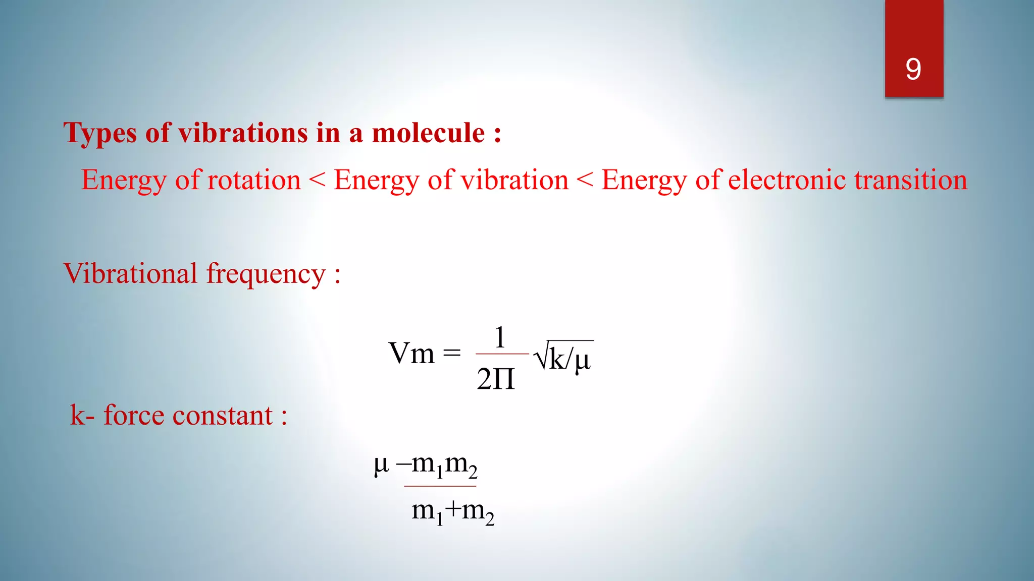 IR Spectroscopy, theory, modes of vibration and sample handling. by