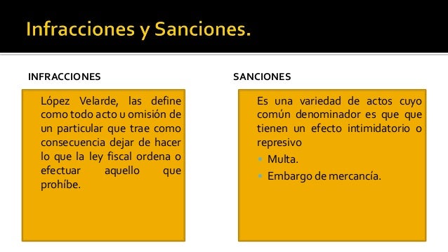Infracciones y sanciones fiscales